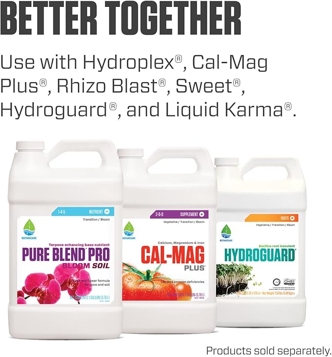 Botanicare Pure Blend Pro Bloom Soil, Nutrient for Fruit and Flowers, 1-4-5, 5 gal.