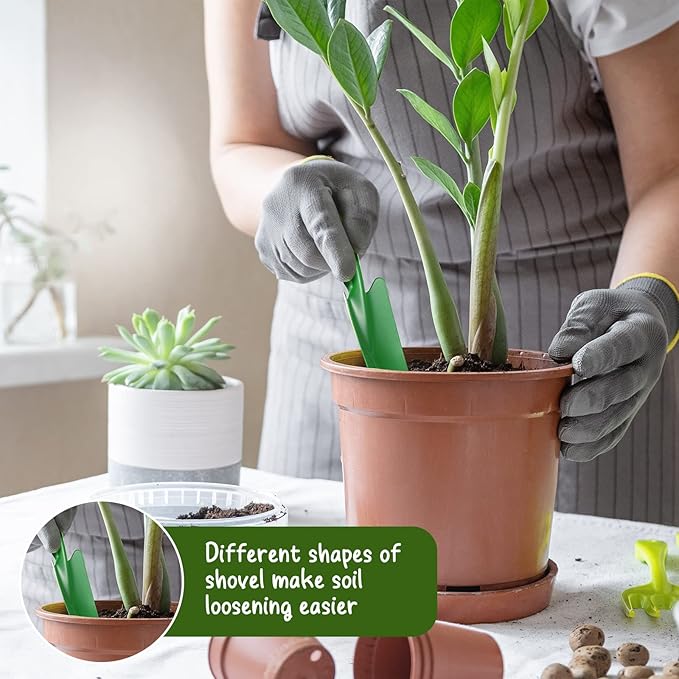 Mini Colorful Metal Hand Shovel Digging Trowel Set Transplanting Garden Shovel for Flower Soil Planting Succulent Kids Teens Women Men Gift Indoor Outdoor, 6 Colors (36 Pcs, 11 x 3 Inch)