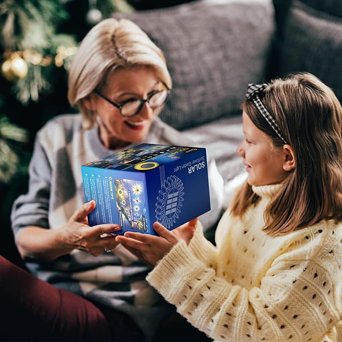 Hogni 6PK Solar Garden Lights, Ground Stake/Hang 2 in 1 Solar Sunflowers Outdoor Waterproof IP67, Outdoor Decor for Pathway Walkway Landscape Backyard Fence Decoration