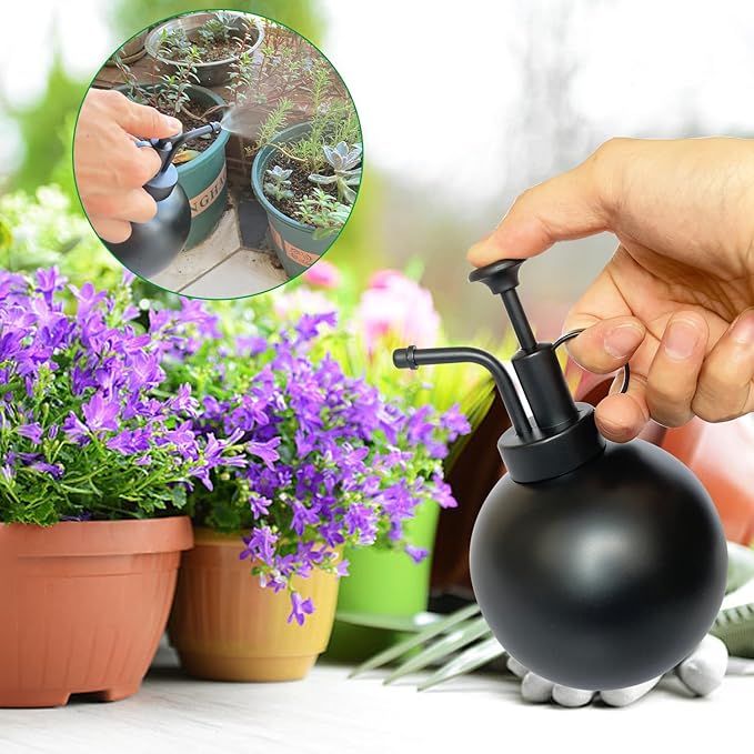 Plant Mister Spray Bottle Stainless Steel Plant Sprayer, Small Watering can Plant Spray Bottle Modern Gardening Tools for Indoor Potted Plants Watering and Spraying