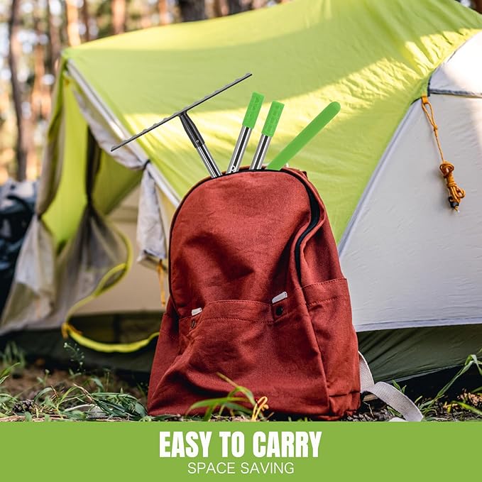 Joyhalo Rake for Leaves, 14 Tines Rakes for Gardening, Adjustable Length from 30.5 to 57 Inch Bow Rake, Metal Rake for Gardening, Rock Rake for Leveling, Loosening Soil