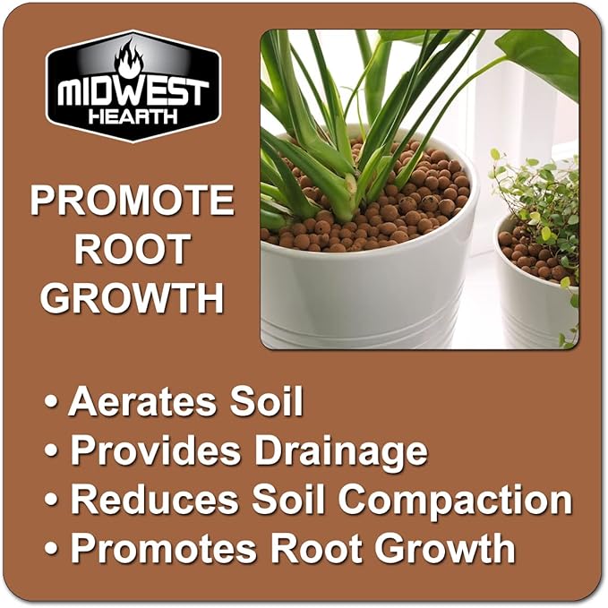 Expanded Clay Pebbles - Natural Organic LECA for Hydroponic Growing Gardening (20-lb Box)