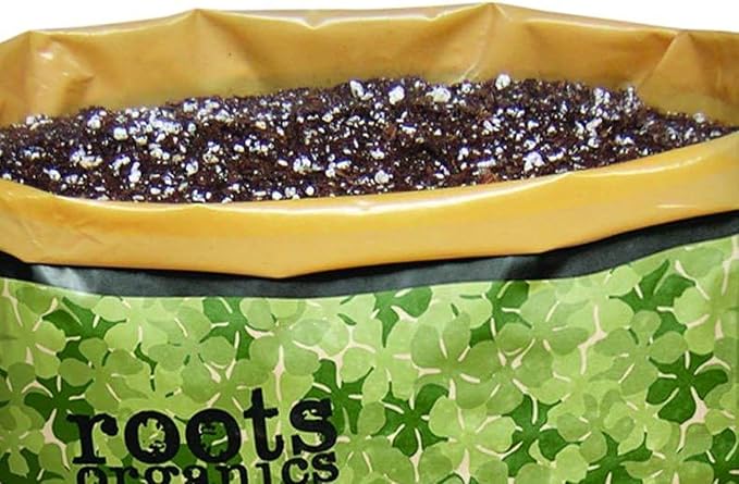 Roots Organics Original Potting Soil, Organic Growing Media with Mycorrhizae, 1.5 Cubic Foot Plant-in-Bag