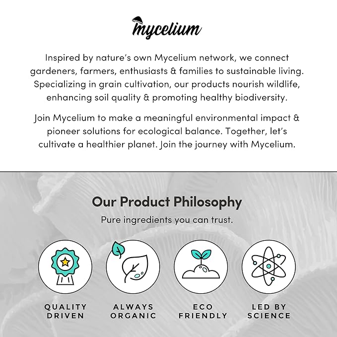 Mycelium Gourmet Mushroom All-in-One Bag - Premium Organic 5LB Blend of Alder & Soy Hull Substrate with Sterilized Milo Grain - Perfect for Variety of Wood-Loving Mushrooms - Home Growing Made Easy