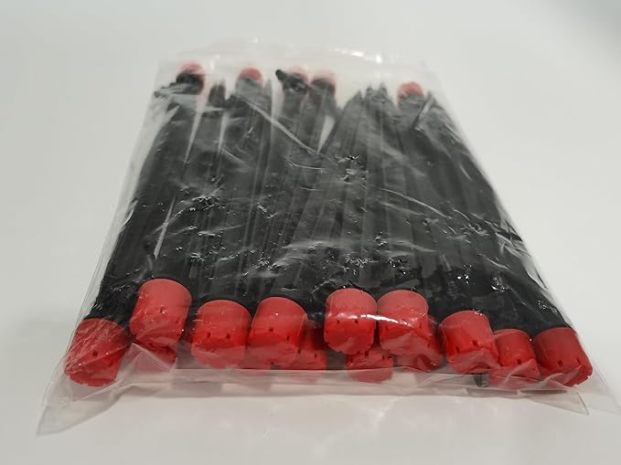 Kalolary 20PCS Drip Emitters for Irrigation, 1/4 Inch Drip Irrigation Emitters Parts 360 Degree Adjustable Water Flow Sprayer with Stake for 4/7mm Tube Micro Drippers System for Lawn Yard Pot (Red)