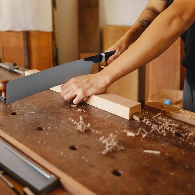 Japanese Pull Saw, 10 Inch Hand Saw with Detachable Single Edge Blade Wood Handsaw for Woodworking Tools (17TPI)