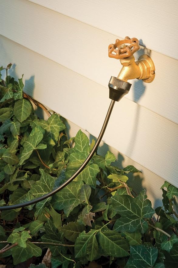 Rain Bird PATIOKIT Drip Irrigation Patio Watering Kit, Connects to Faucet, 1/4" Drip Tubing,Black