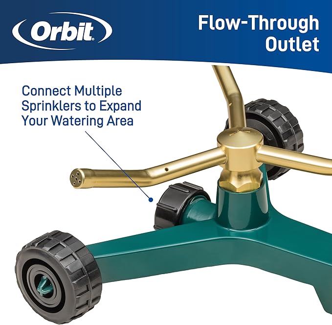 3-Arm Metal Sprinkler with Wheel Base (3-Arm Sprinkler)
