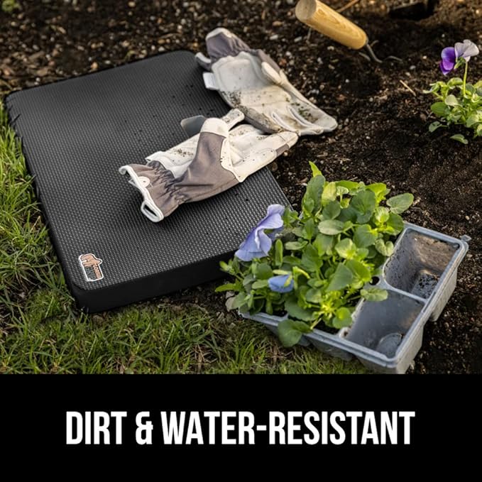 Gorilla Grip Extra Thick Kneeling Pad, Supportive Soft Foam Cushioning for Knee, Water Resistant Construction for Gardening, Bathing Baby, Workout Supplies, Lightweight, Garden Work Gifts