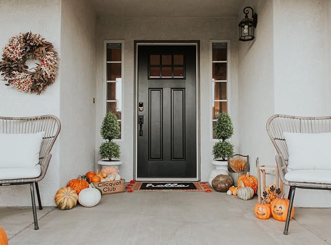 4ft Boxwood Ball Shape Artificial Topiary Tree Porch Decor, Outdoor Plants 2Pack