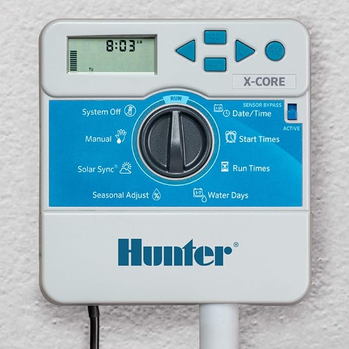 Hunter Sprinkler Irrigation XC600i X-Core 6-Station Indoor Controller, Small, Gray