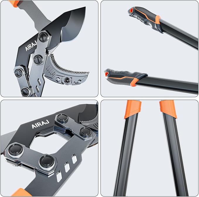 AIRAJ 27” Anvil Loppers for Tree Trimming Heavy Duty with Compound Action | Tree Branch Cutter with 2 Inch Cutting Capacity | Chops Thick Branches Ease | Garden Lopper Pruning Shears Heavy Duty