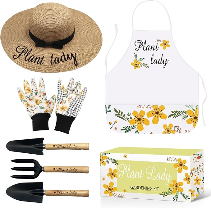 Plant Lady Gifts for Women Gardening Tool Kit for Women Birthday Gift for Her Mom Grandmother Spring Outdoor Horticulture Starter