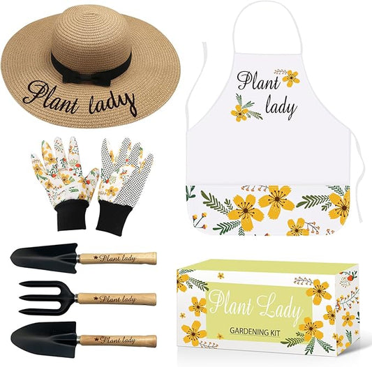 Plant Lady Gifts for Women Gardening Tool Kit for Women Birthday Gift for Her Mom Grandmother Spring Outdoor Horticulture Starter