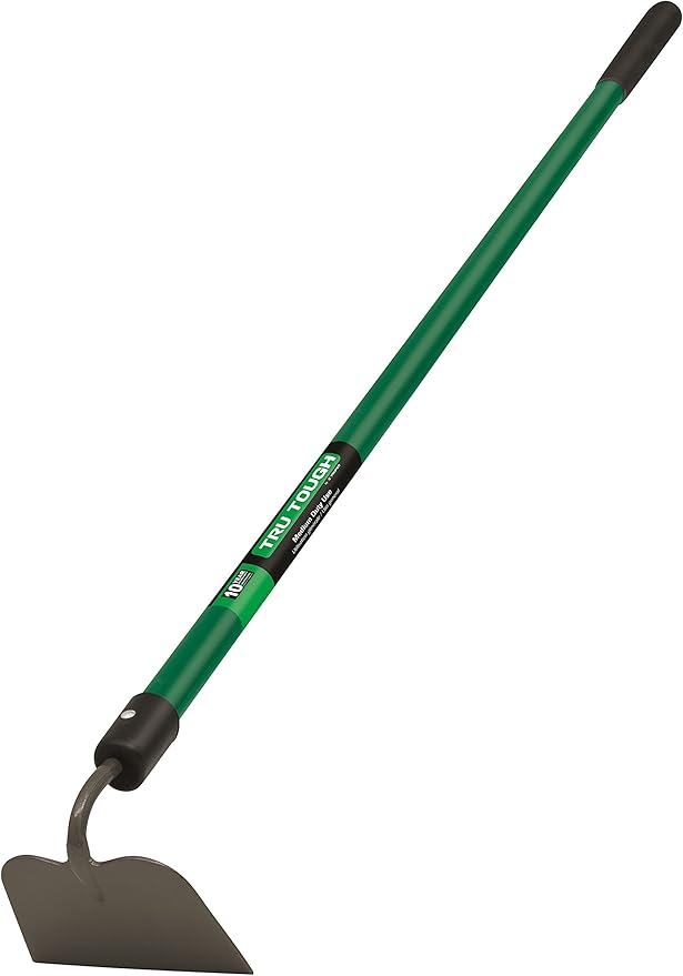 Truper 32405 Tru Tough Forged Garden Hoe, 6-Inch Head, Fiberglass Handle, 10-Inch Grip