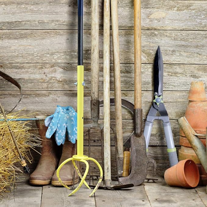 Manual Twist Tiller for Gardening, Garden Claw Hand Tiller, Steel Cultivator Tiller Lawn Aerator Soli Lossener for Gardening Bed and Plant Box