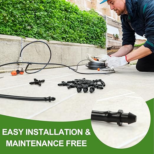 60 Pieces 1/4" Drip Irrigation End Plug Fittings：1/4'' Drip Single Barbed End Cap Connectors for 1/4 Inch Irrigation Tubing 1/2" Tubing Goof Hole Plugs for Garden Drip Line Systems