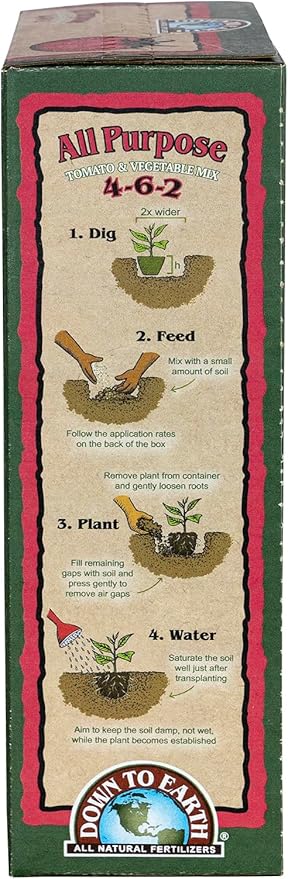 Down To Earth All Natural Fertilizers Organic Multi Purpose Mix 4-6-2, 5 lb