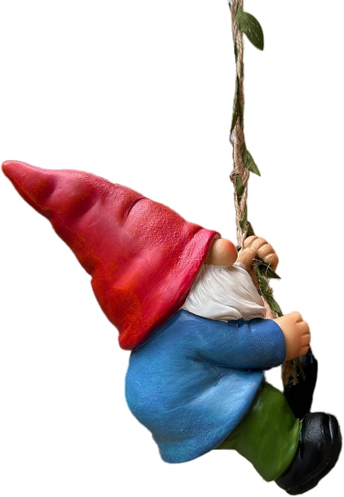 Hanging Gnome Garden Statue Decoration,Climbing Garden Gnomes Statue Figurine Ornament for Indoor Outdoor Home Garden Decor