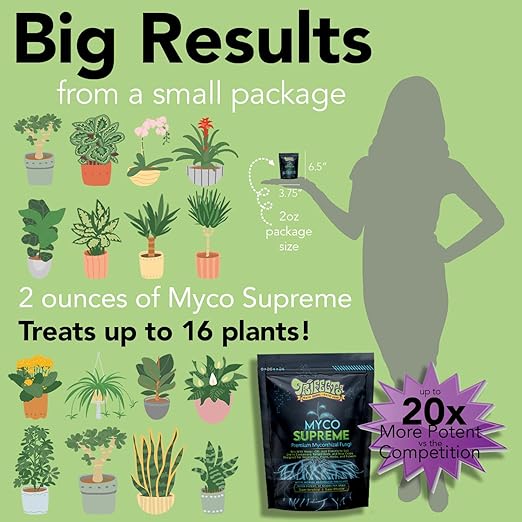 Mycorrhizal Fungi for Soil, Root Stimulator for Plants, Ultra Concentrated Mycorrhizae for Plants Strong Roots & Living Soil, Trifecta Myco Supreme Plant Root Stimulator for Tree, Rose and Flower Care