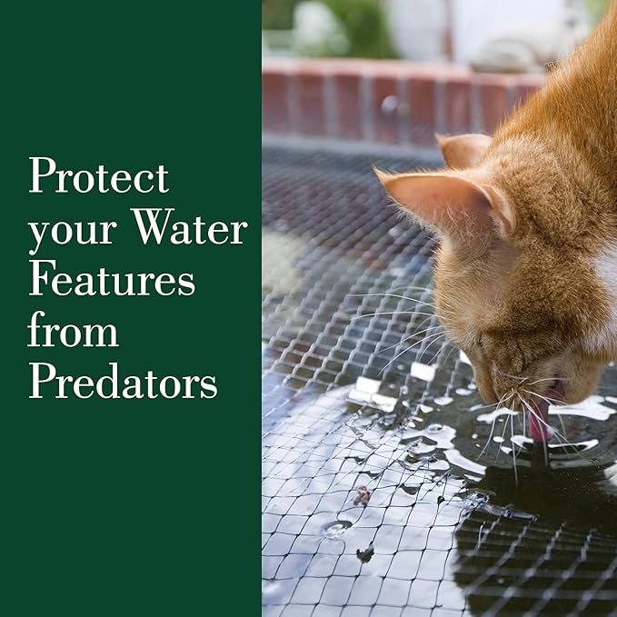 Dalen Pond & Pool Netting – Outdoor Water Garden Cover – Protective Mesh for Fish & Aquatic Life - 3/8" Mesh - (14' x 14')