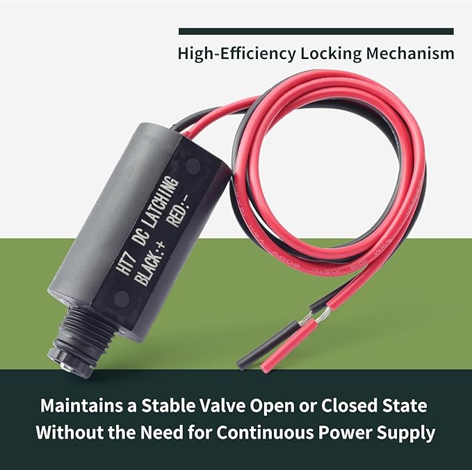 New upgraded 458200 DC Latching Solenoid Valve Compatible with Hunter Irrigation Systems for 9V DC Battery-Powered NODE NODE-BT XC Hybrid Controllers