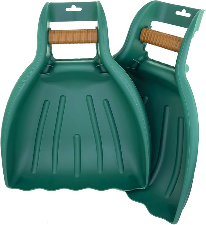 MEKKAPRO Leaf Scoops and Claws V2.0, 1-Pair (2 Pieces), Sturdy Ergonomic Grip Leaf Rake, Large Hand Held Garden Rake Grabbers for Leaf, Garden Claw for Lawn Grass Removal