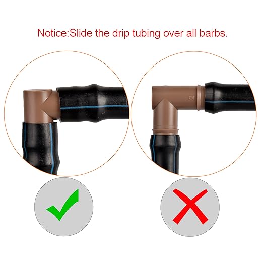 Drip Irrigation Elbow Fittings For 1/2" Drip Tubing, OD 17mm Barbed Connectors, Drip Line 90 Degrees Elbow Parts For Garden Irrigation Sprinkler System-20Pcs/pack