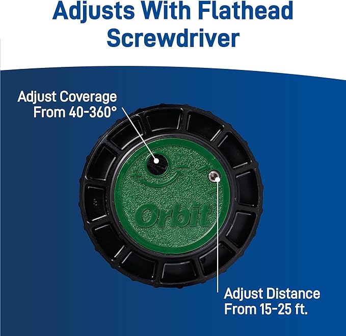 Orbit Watermaster 55461 Voyager 4-Inch Adjustable Pop-Up Gear Drive Sprinkler Head,2-Pack