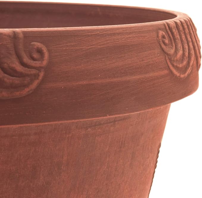 PSW Pot Collection Dragonfly Planter Pot for Indoor and Outdoor Plants and Gardens, 12.5' by 10, Terra Cotta Color