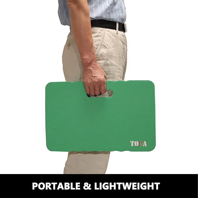 Kneeling Pad Thick Extra Large High Density Foam Comfort Kneeling Pad for Work Gardening Yoga Exercise Garden Knee Pad Green, 1 Pack