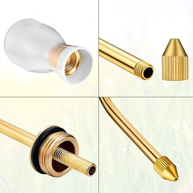 Boao Garden Sprayer Applicator Bulb with Long Copper Tube for Organic Gardening Agricultural Supplies and Control Accessories(Simple Style,2 Packs)