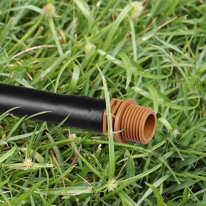1/2 Inch Threaded Drip Irrigation Male Adapter：Drip Irrigation Universal PVC Adapter 1/2" Male Pipe Thread (MNPT) x 1/2" Barb Coupling Swing Pipe Irrigation Fittings (10 Pack)
