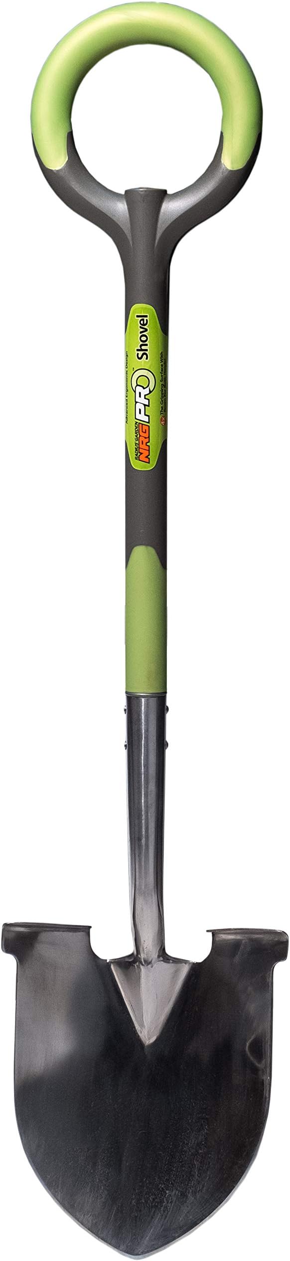 Radius Garden 202 PRO Ergonomic Stainless Steel Shovel, Original Green