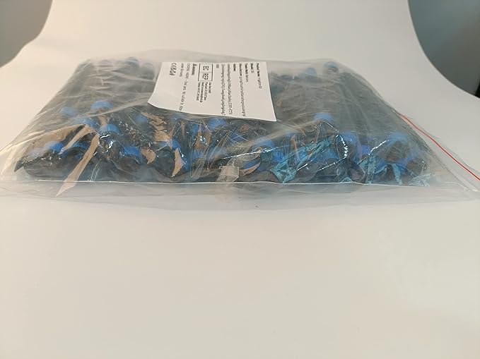 Kalolary 100PCS Irrigation Drippers Drip Emitters, Micro Spray Adjustable 360 Degree Full Circle Pattern Water Flow Bubbler Sprinkler Fits 1/4 (4-6mm) Irrigation Tubing for Garden Irrigation(Blue)