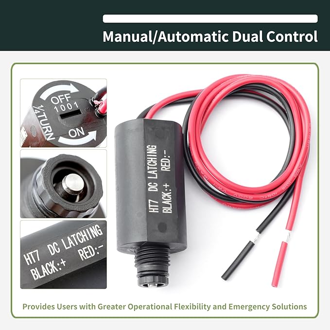 New upgraded 458200 DC Latching Solenoid Valve Compatible with Hunter Irrigation Systems for 9V DC Battery-Powered NODE NODE-BT XC Hybrid Controllers