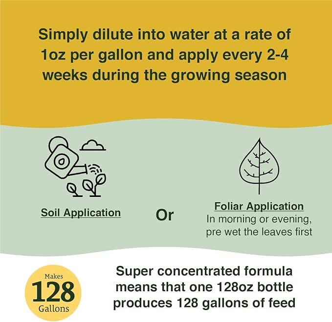 Farmer’s Secret Soil Revitalizer (128oz) - Organic (OMRI Listed) Soil Microbe Booster - Liquid Compost Soil Amendment - Activated Humic Acid - Liquid Compost Soil Amendment