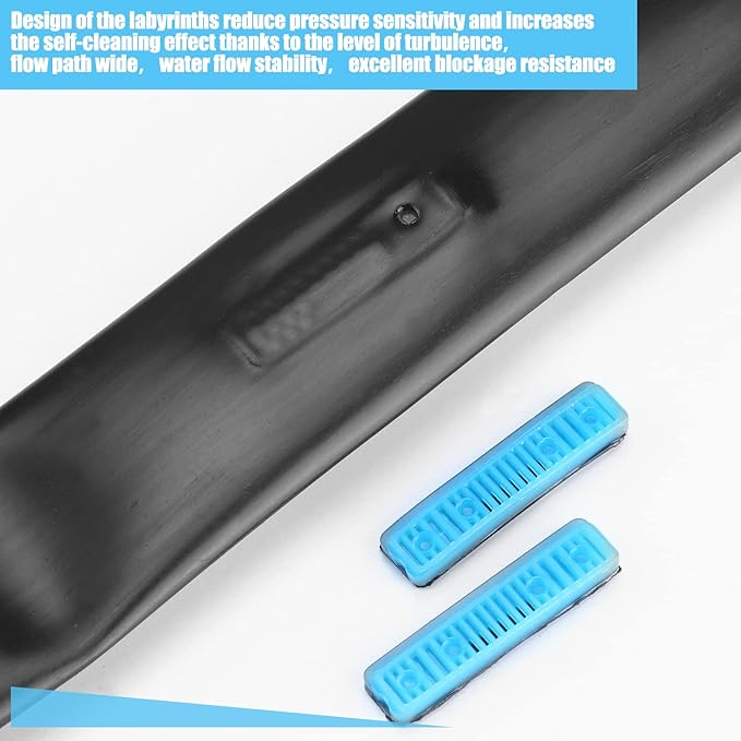 Treela 5/8 Inch Drip Tape 6" Spacing Roll Irrigation Hose Garden Watering Tube Line Automatic Irrigation Equipment for Garden Irrigation System Flower Patio Lawn Irrigation Hose (16 Mil, 1000ft)