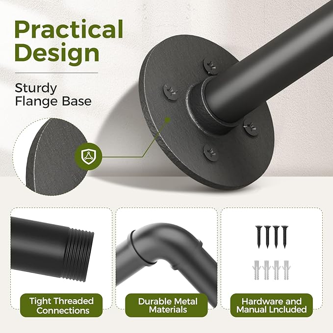 Bamworld Hanging Planters for Indoor Plants Plant Hanger Indoor Hanging Plant Holder Window Plant Shelves Metal Rod(Pot&Plant Not Included) 35.8in