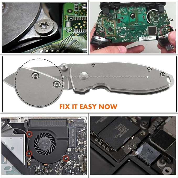 Torx Screwdriver Set of T2-T15, TECKMAN 10-Piece Magnetic Small Torx Security Screwdrivers with T2 T3 T4 T5 T6 T7 T8 T9 T10 T15 Star Screwdriver Tool Kit for Xbox,PS3,PS4,Knife,Computer & Other Device