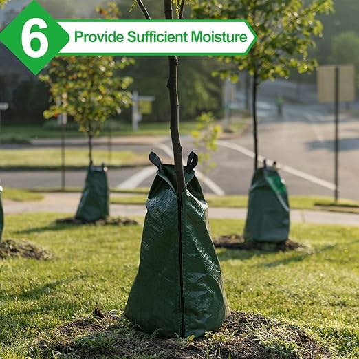 vensovo 4 Pack Tree Watering Bag - 20 Gallon Slow Release Tree Watering Bag, Tree Automatic Irrigation Bag with Zipper