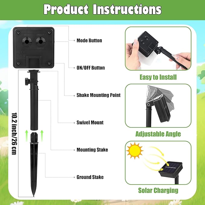 12 Set Seasonal Garden Flags 8 Modes Solar LED Double Sided 12 x 18 Inch Small Yard Flag Outdoor Lighted Spring Summer Easter Graduation Memorial Day Garden Decor for All Seasons, 12 Styles