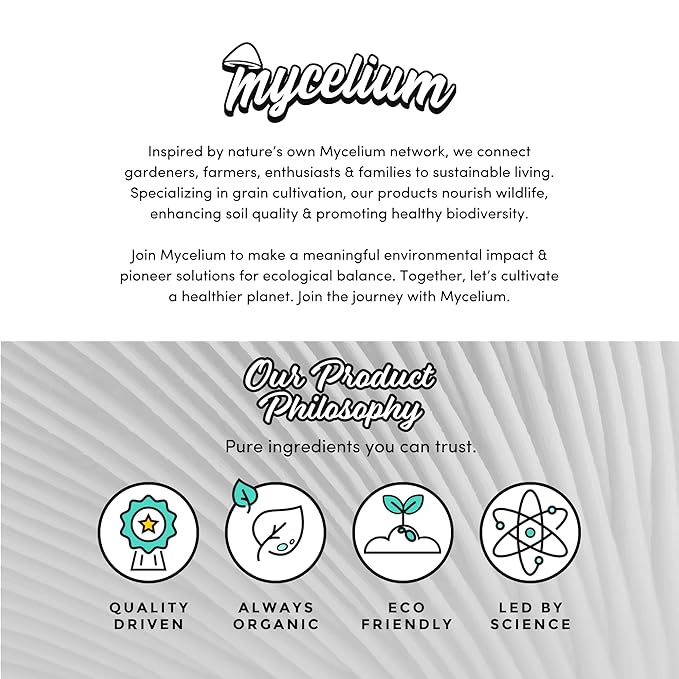 Mycelium’s White Oyster Gourmet Mushroom Kit | 5LBS Oak & Soy Hull with Millet Blend | 20ML Liquid Culture Syringe | All-in-One Complete Cultivation Kit | Pre-Sterilized - Home Growing Made Easy