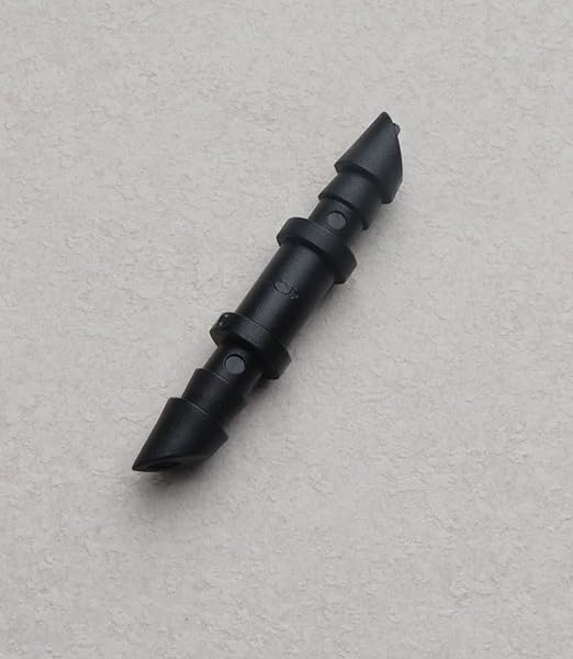 Sowaka 30 Pcs Drip Irrigation Fittings Kit Black 1/4 Inch Tube End Goof Hole Plugs Irrigation Stoppers for Drip Systems Home Garden Lawn Supplies (Coupling)