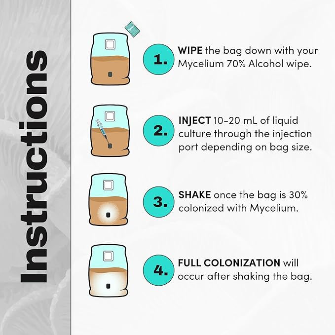 Mycelium Gourmet Mushroom All-in-One Bag - Premium Organic 10 LB Blend of Alder & Soy Hull Substrate with Sterilized Millet Grain - Perfect for Wood-Loving Mushrooms - Home Growing Made Easy