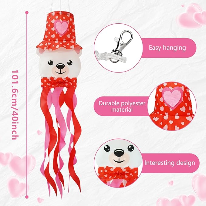 Valentine Windsock - Decorate Your Garden with This Lovely Outdoor Windsock