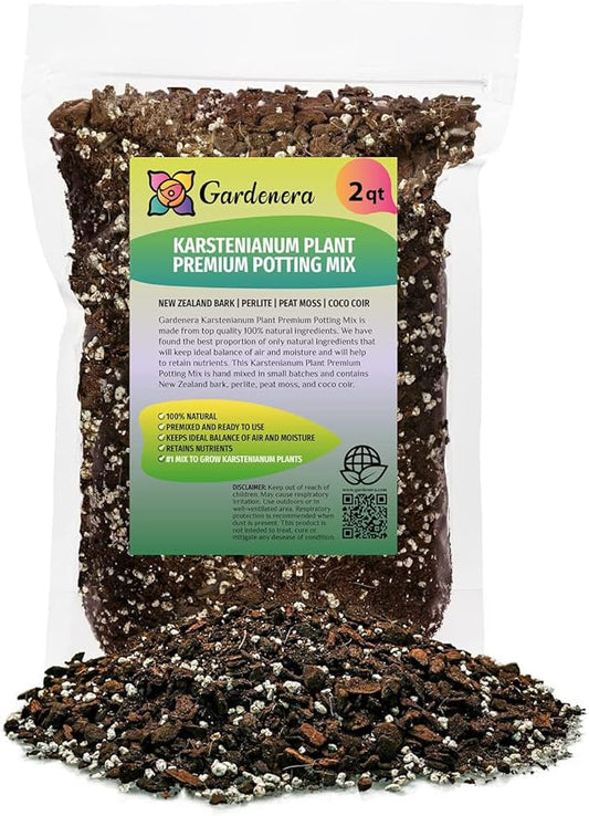 Monstera Peru Soil Blend | Monstera Karstenianum Planting Mix - Specially Designed to Meet Unique Plant Needs - 2 Quart