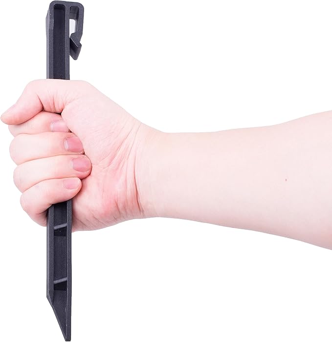 Landscape Anchoring Spikes, 20PCS 10 Inch Spiral Plastic Landscape Spikes,Nylon Landscape Anchoring Spikes for Garden Lawn Yard,PaverEdging,Weed Barrier,Artificial Turf (20, Black)