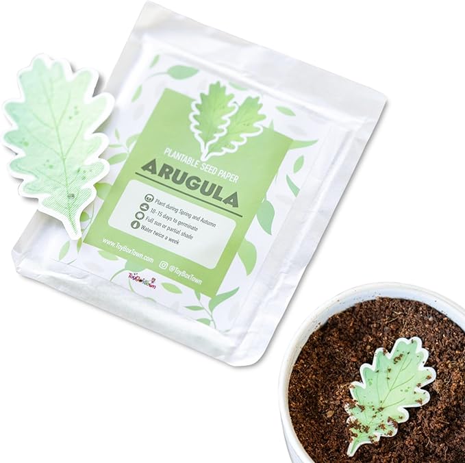 10 Pcs Plantable Seed Paper - Seed Paper Favors | Flower Seed Paper for Gardening, Crafting, Birthdays, Wedding Anniversaries | Indoor Flower Plantable Seeded Paper | Plantable Mini Seed Papers Set