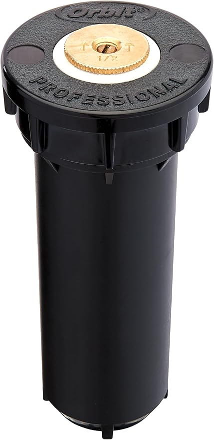 Orbit 54523 Professional Pop-Up Spray Head Sprinkler with Brass Nozzle, 2"Half Spray